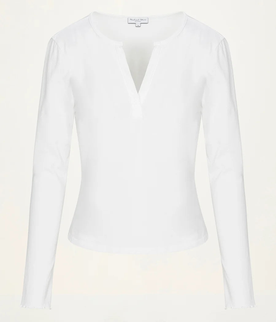 MS 39023 ABBY LS NOTCH VEE TEE