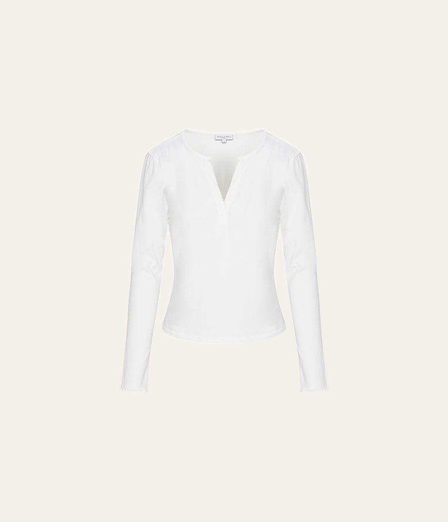 MS 39023 ABBY LS NOTCH VEE TEE