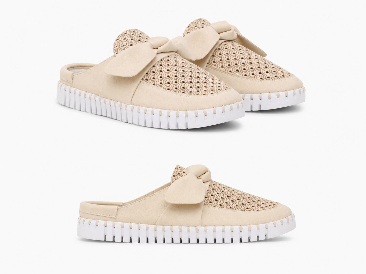 LINES TULIP BOW SLIP ON