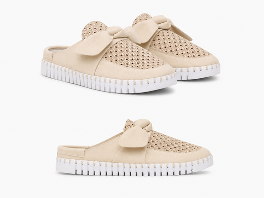 LINES TULIP BOW SLIP ON