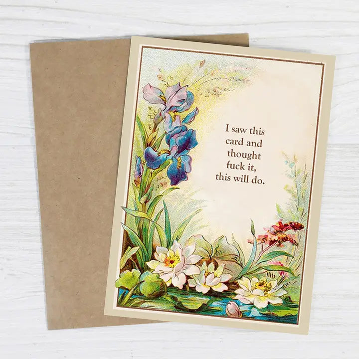 BAD FUNNY GREETING CARD