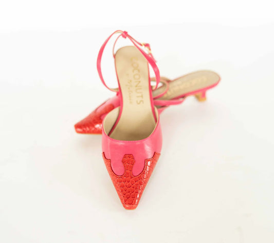 Hot Pink Kitten Heel
