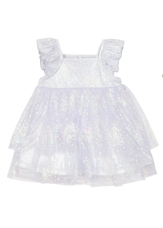 CHUMS Purple Flower Mesh Tutu Dress