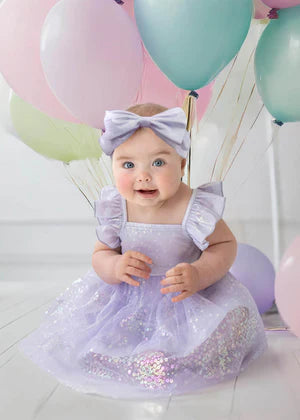 CHUMS Purple Flower Mesh Tutu Dress