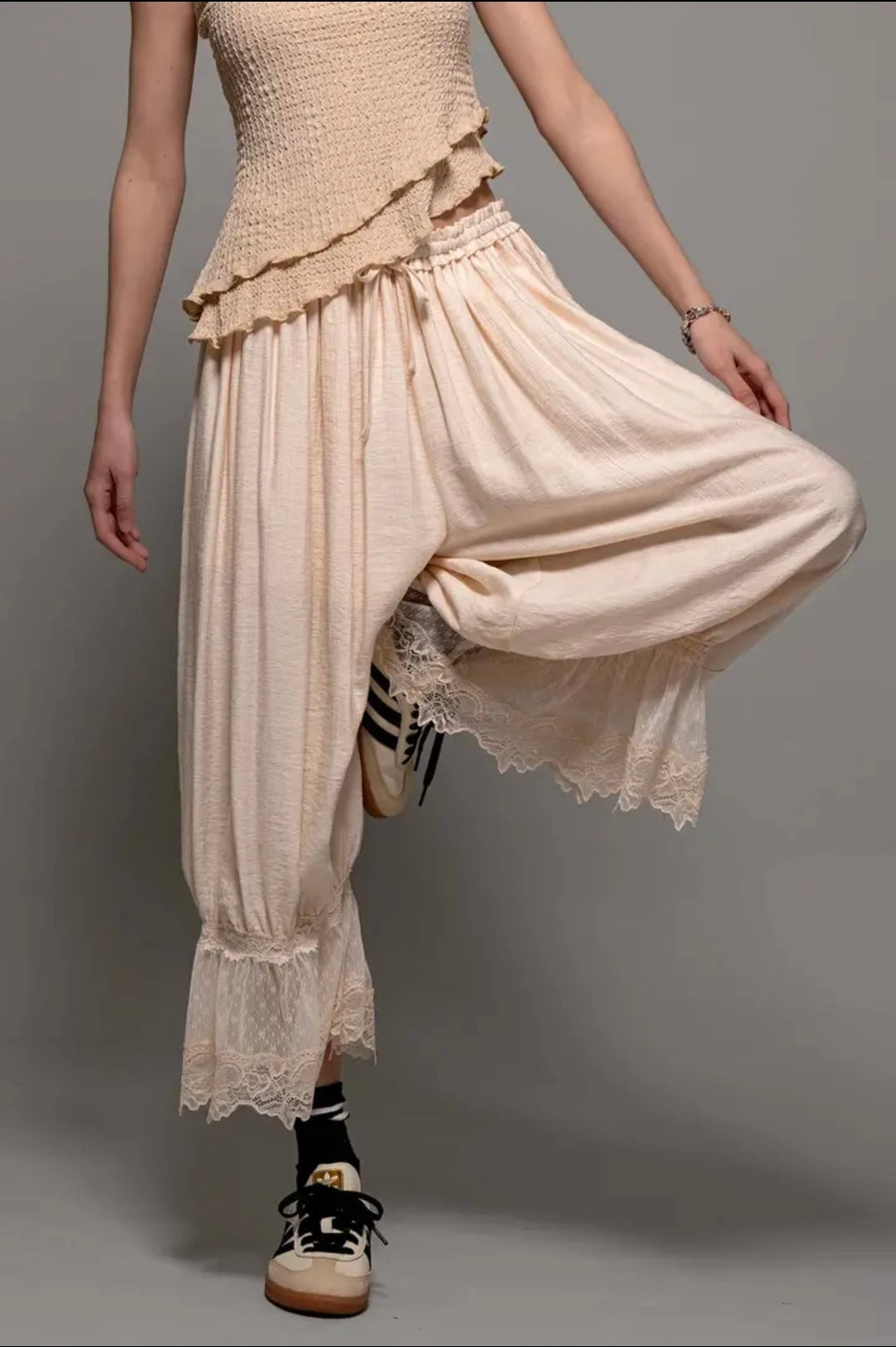 Cropped Bloomer Pants
