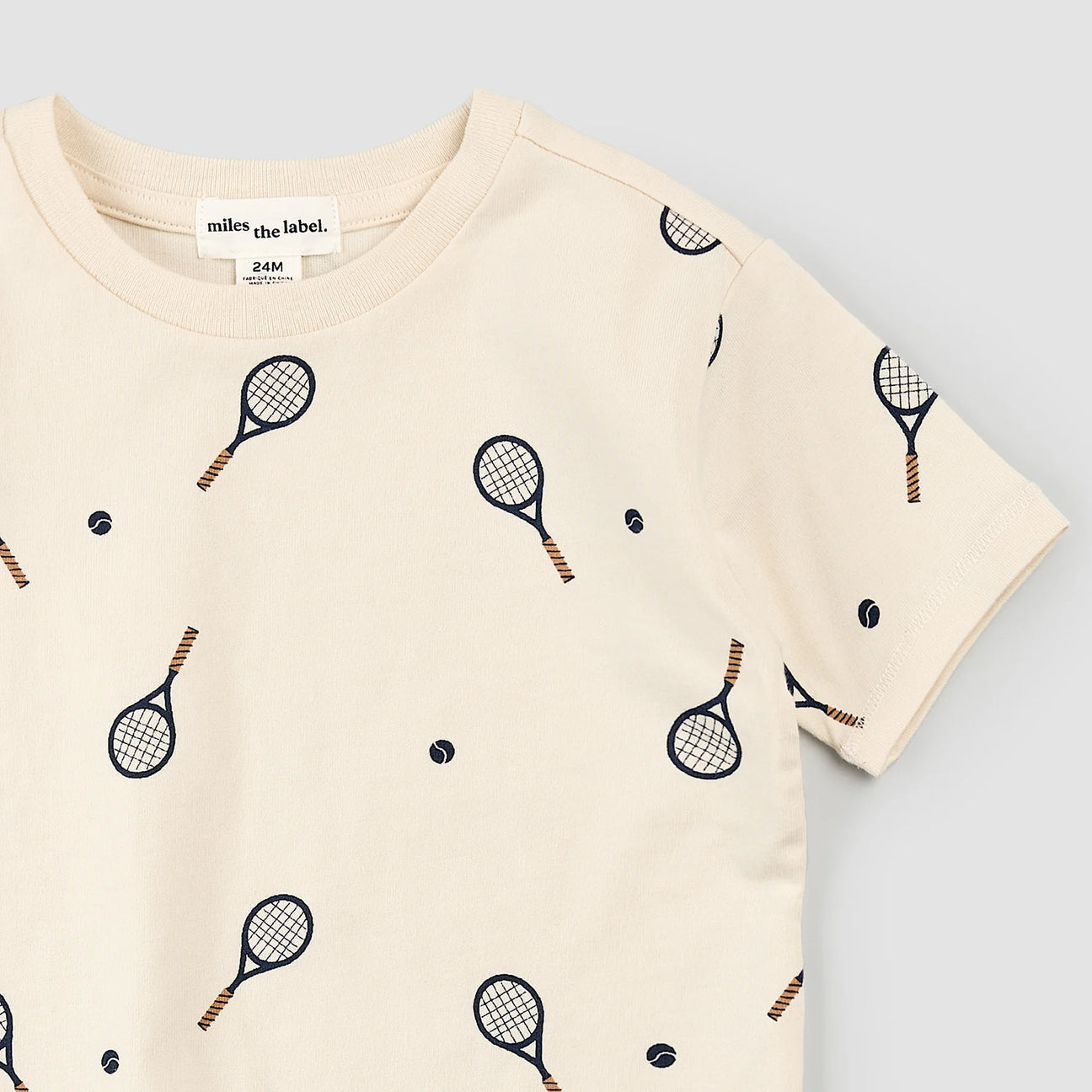 Raquet and Ball Print Shirt