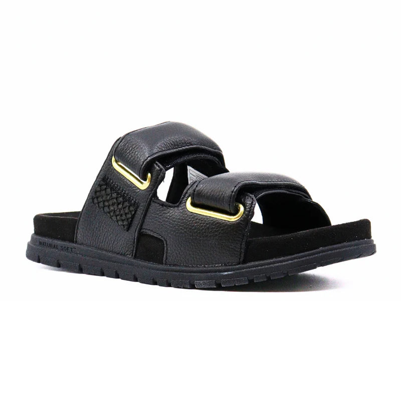 Leather Two-Strap Sandal