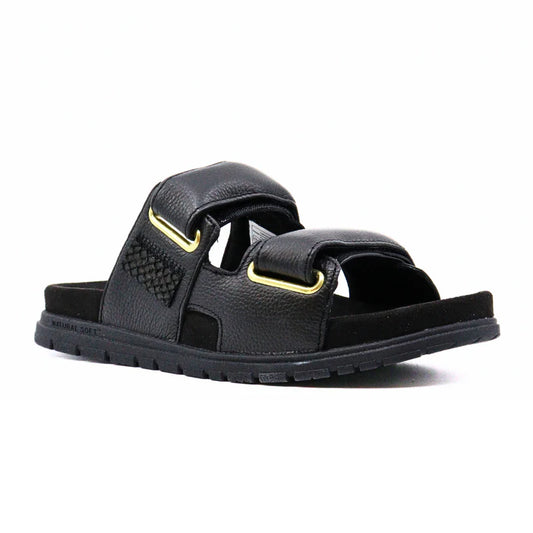 Leather Two-Strap Sandal