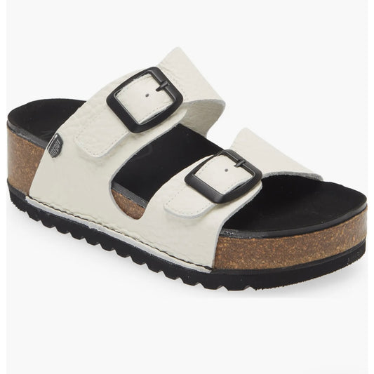 Leather Two Strap Sandal