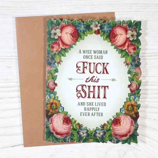BAD FUNNY GREETING CARD