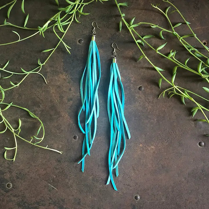 ASTALI 2TONE LTHR EARRING