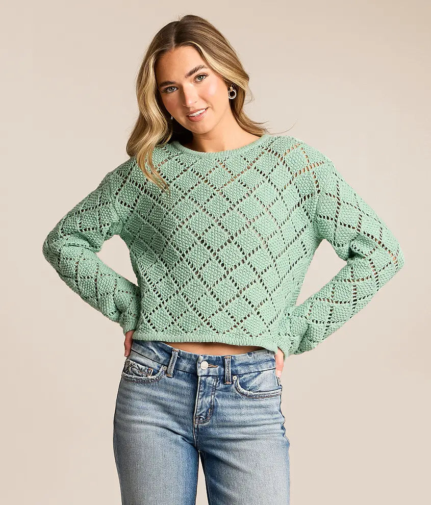 ZSUPP ZW261386 CROCH CROP LS TOP
