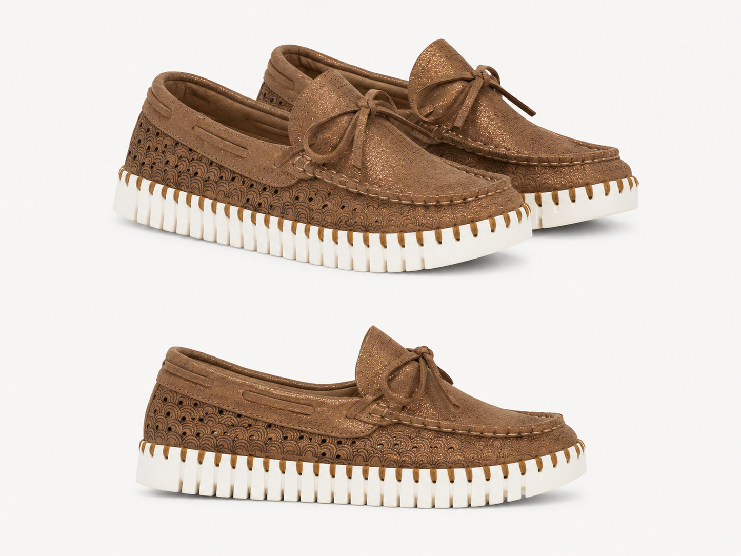 LINES TULIP METLC LOAFER PLATFORM