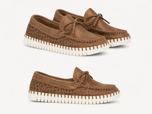 LINES TULIP METLC LOAFER PLATFORM