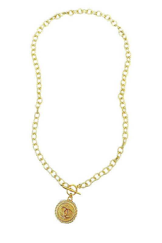 CCN05 CC GOLD COIN NECKLACE