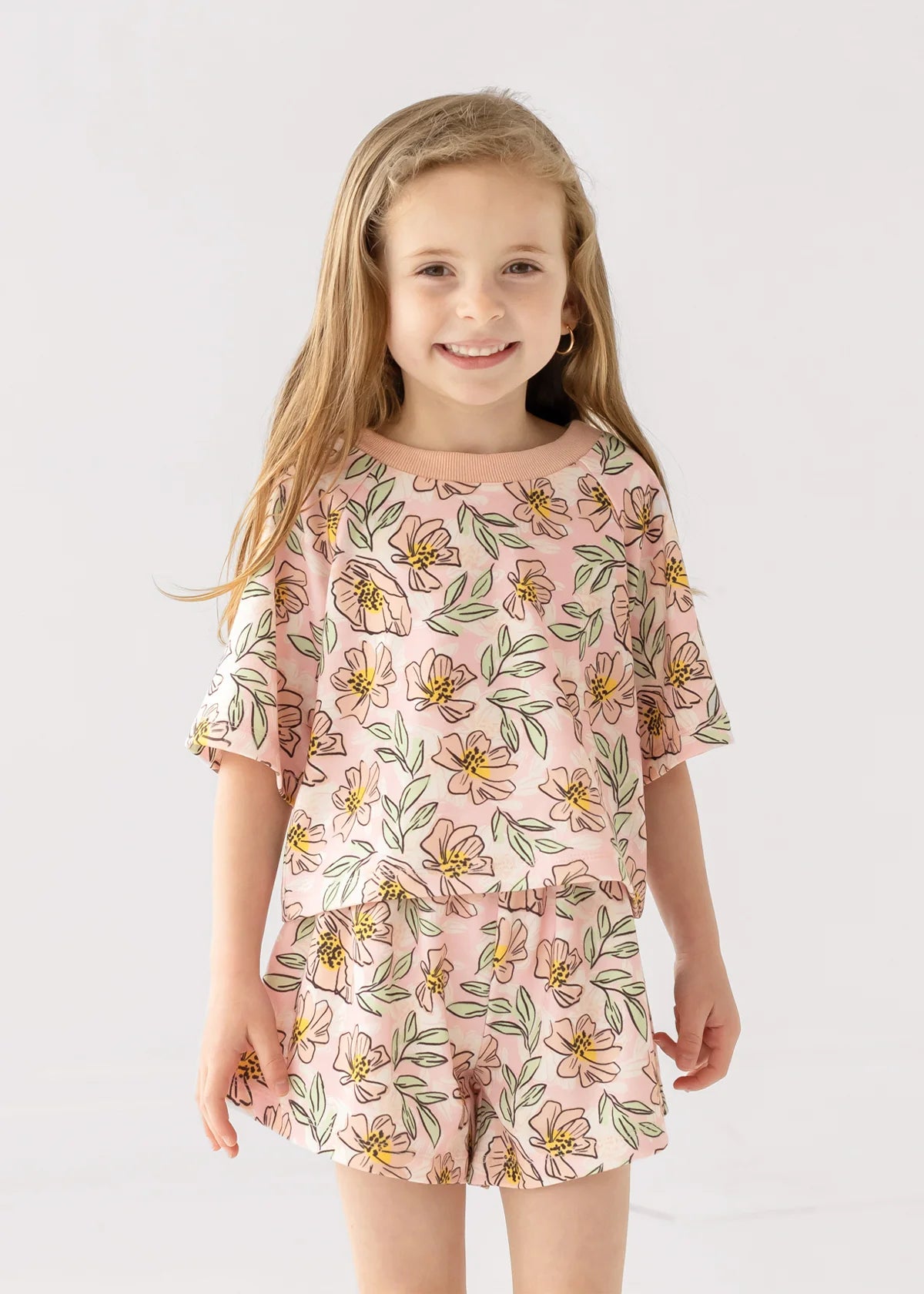 CHUMS 7775 2PC FLWR SHORT/TEE SET