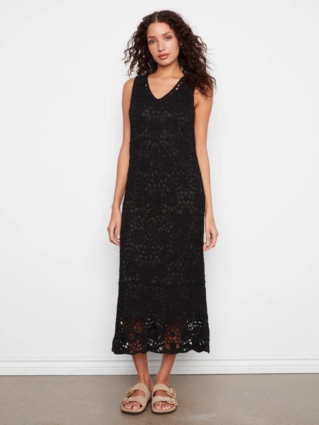 CHAR SLVLESS CROCH DRESS