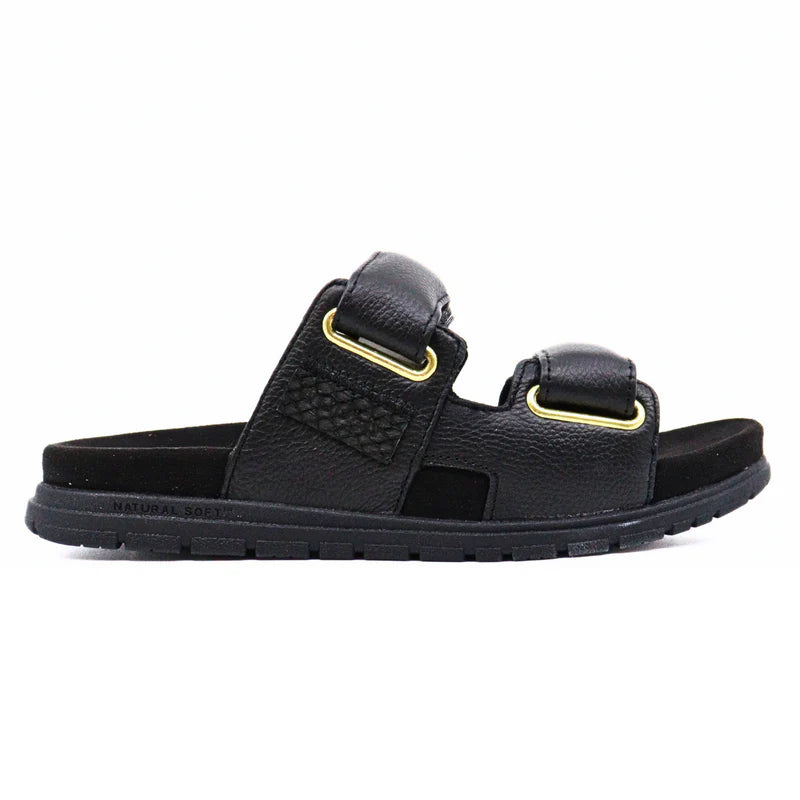 Leather Two-Strap Sandal