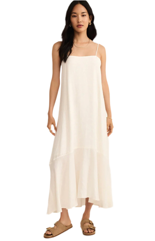 White Linen Maxi Dress