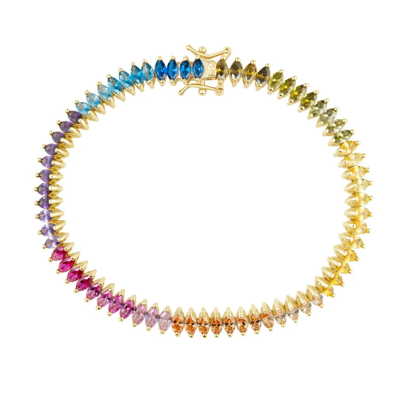 SAHI CANDIE RBOW TENNIS BRACELET