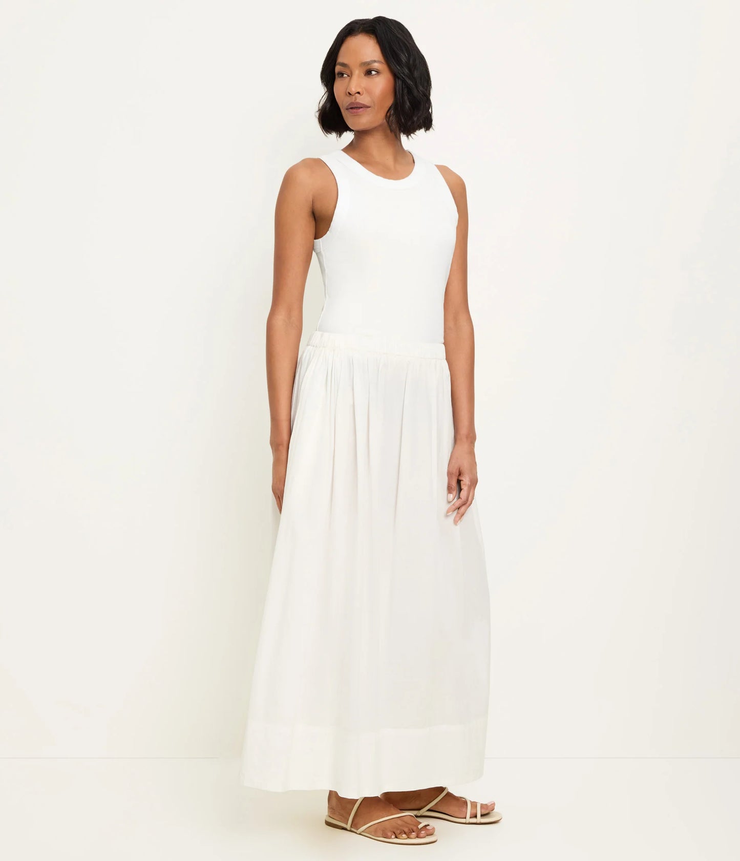 MS DPS101 POPLIN MAXI SKIRT