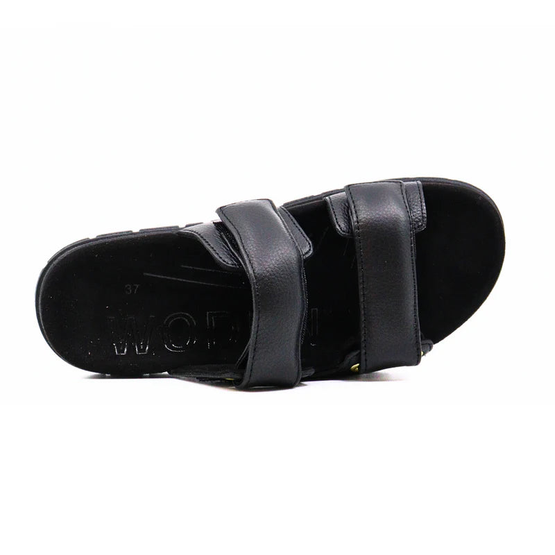 Leather Two-Strap Sandal