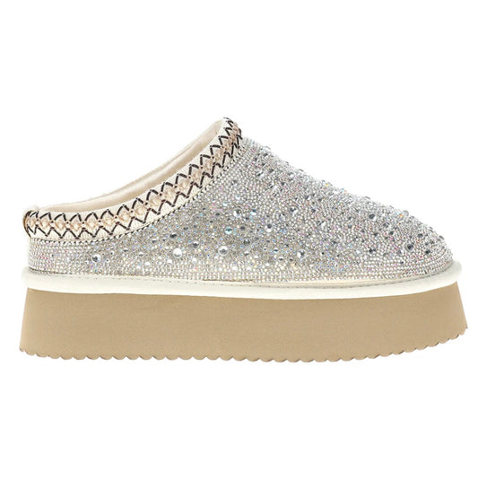 Rhinestone Platform Slippers