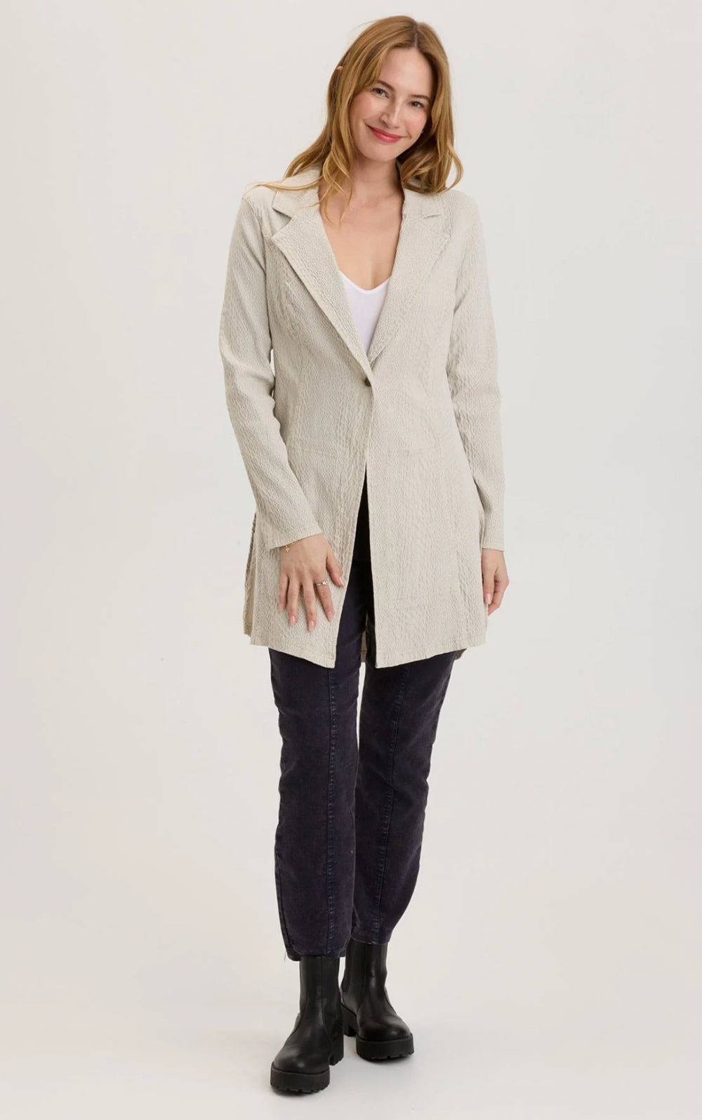 Long Textured Blazer