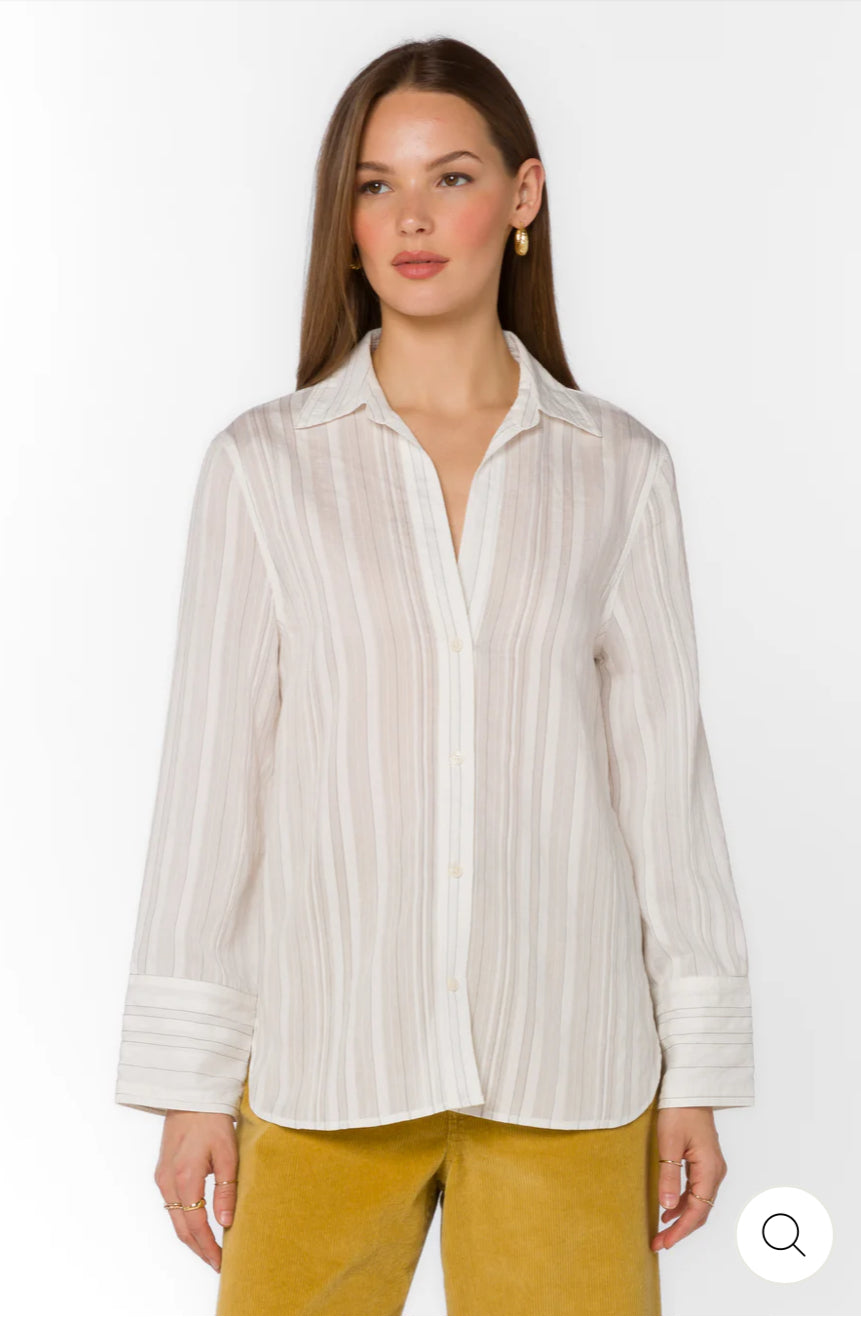 Pinstripe Button Up