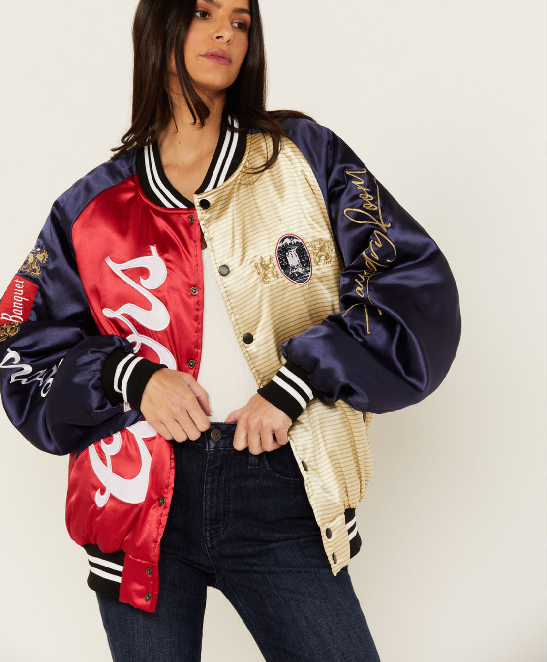 Satin Coors Bomber Jacket