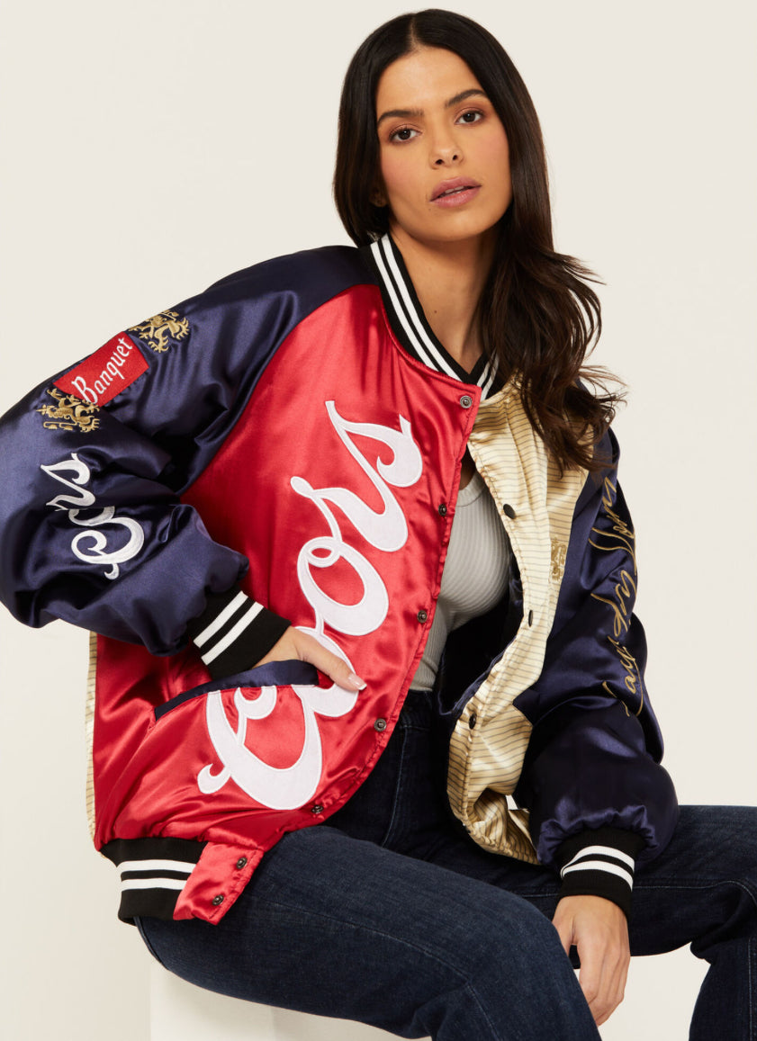 Satin Coors Bomber Jacket