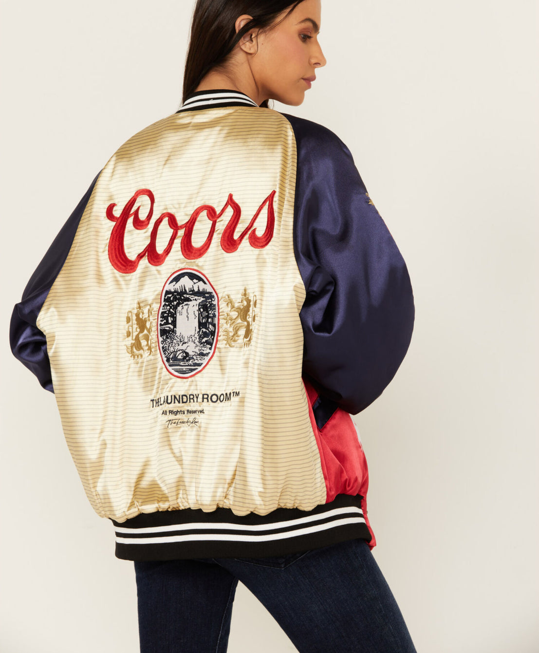 Satin Coors Bomber Jacket