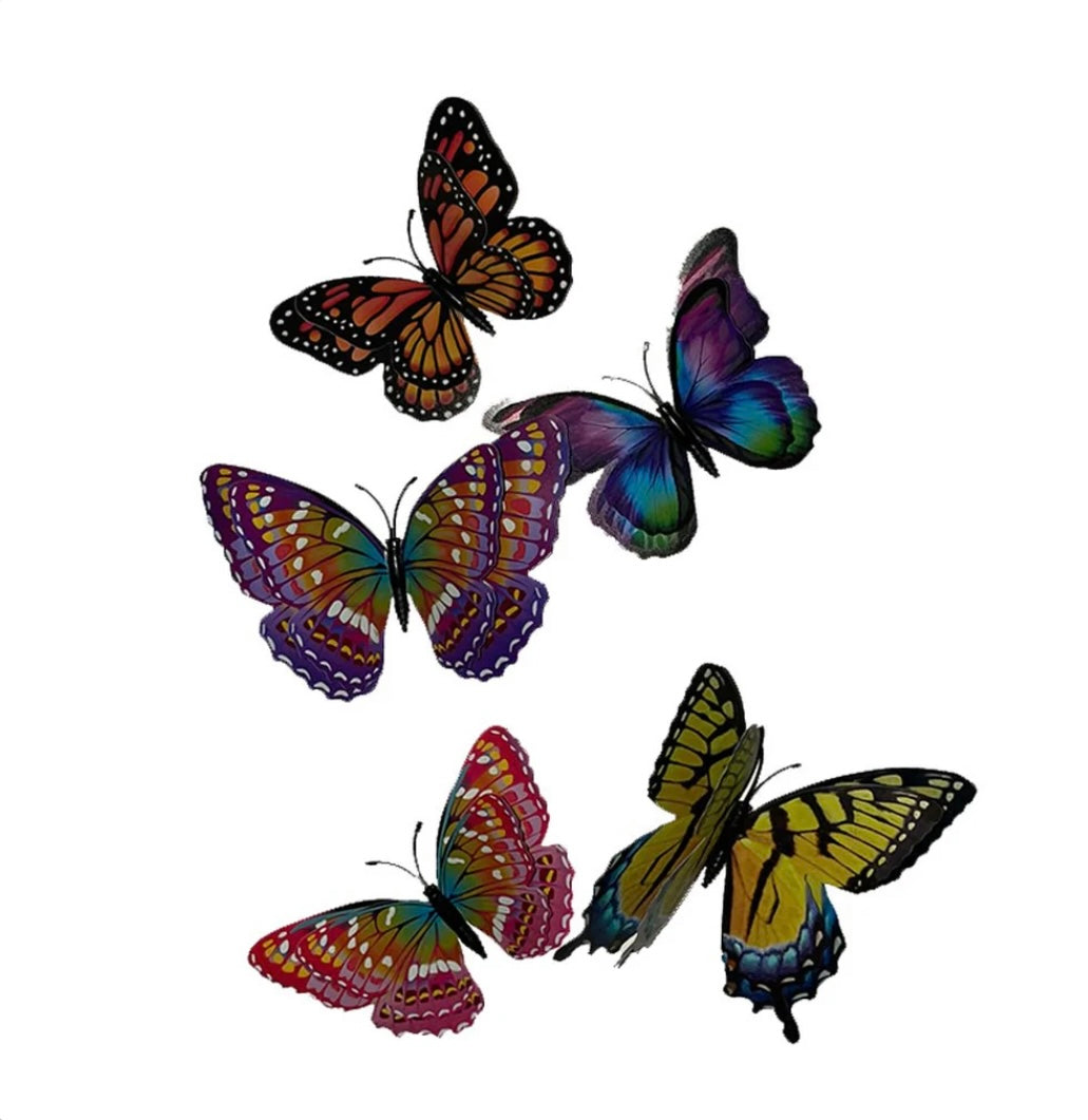 Assorted Glow in the Dark Butterfly Clips