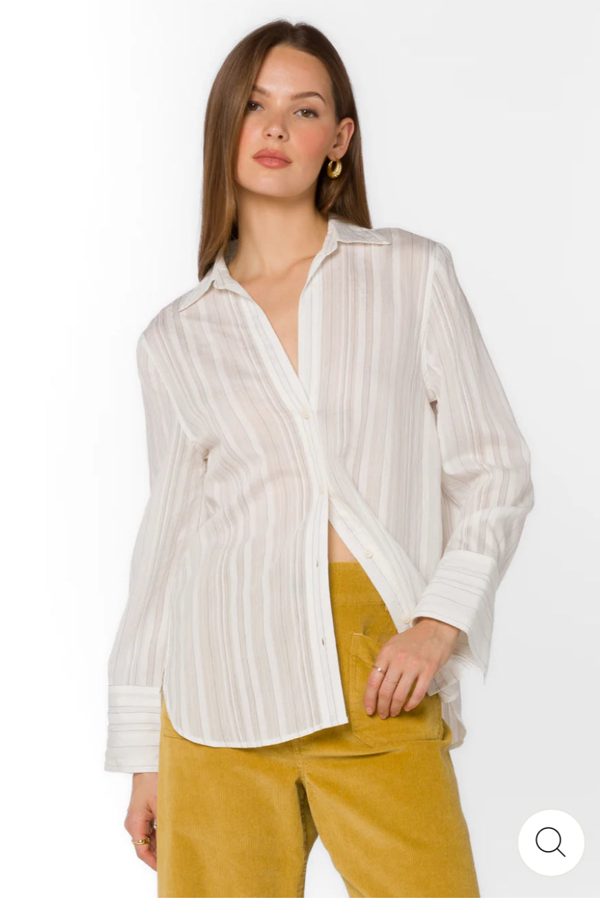 Pinstripe Button Up