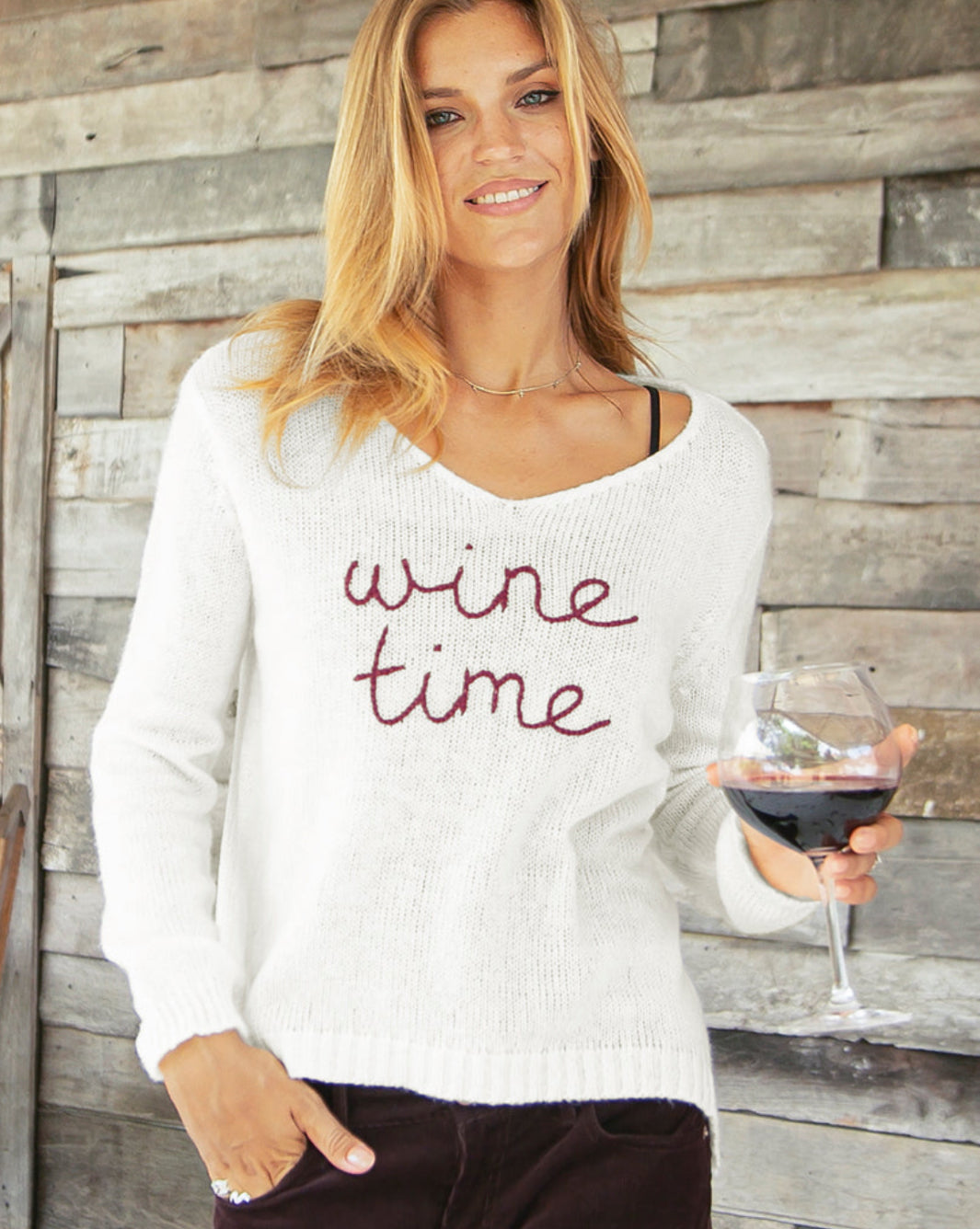 Wine Time Sweater