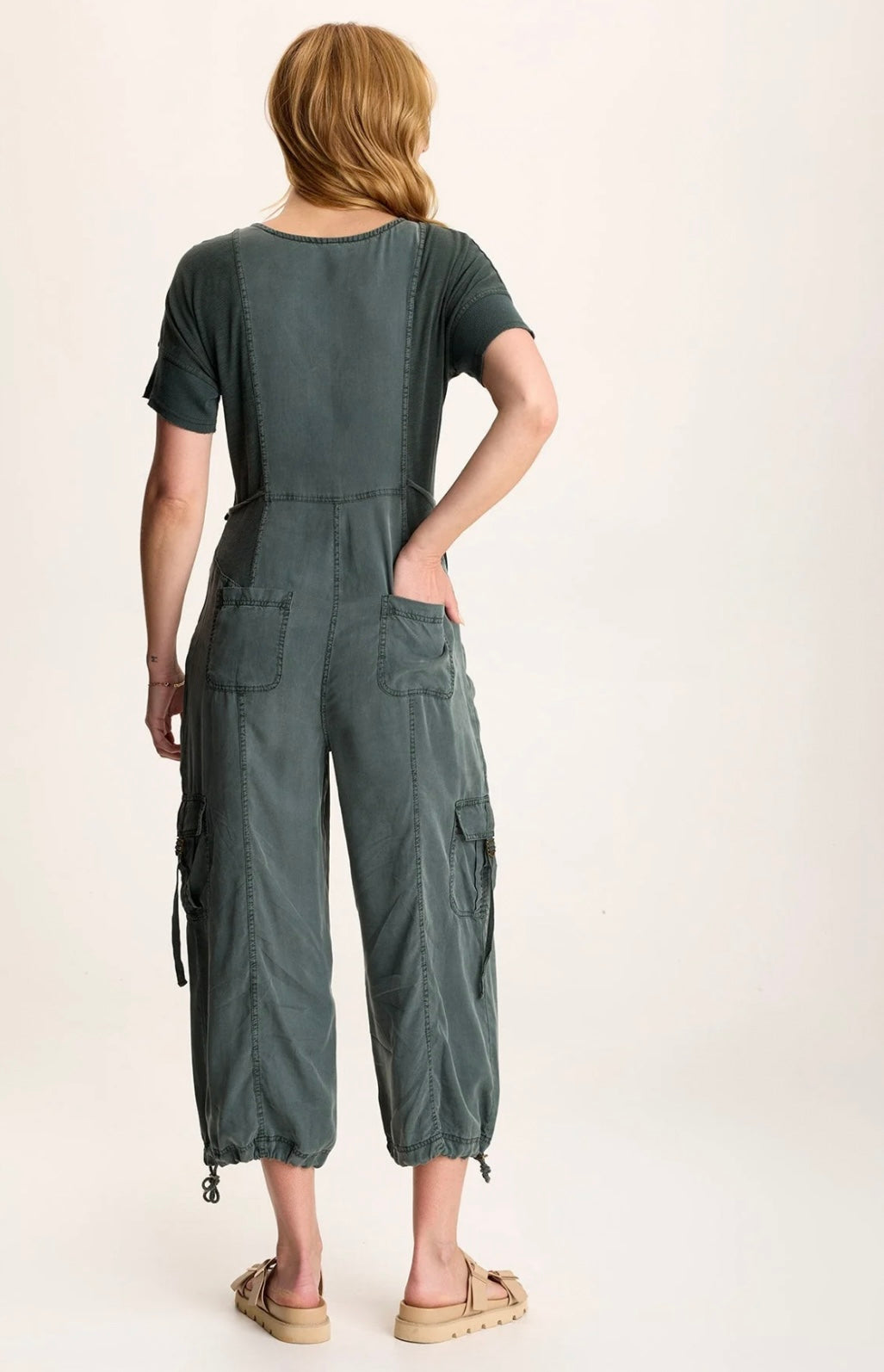 Twill Banded Jumpsuit