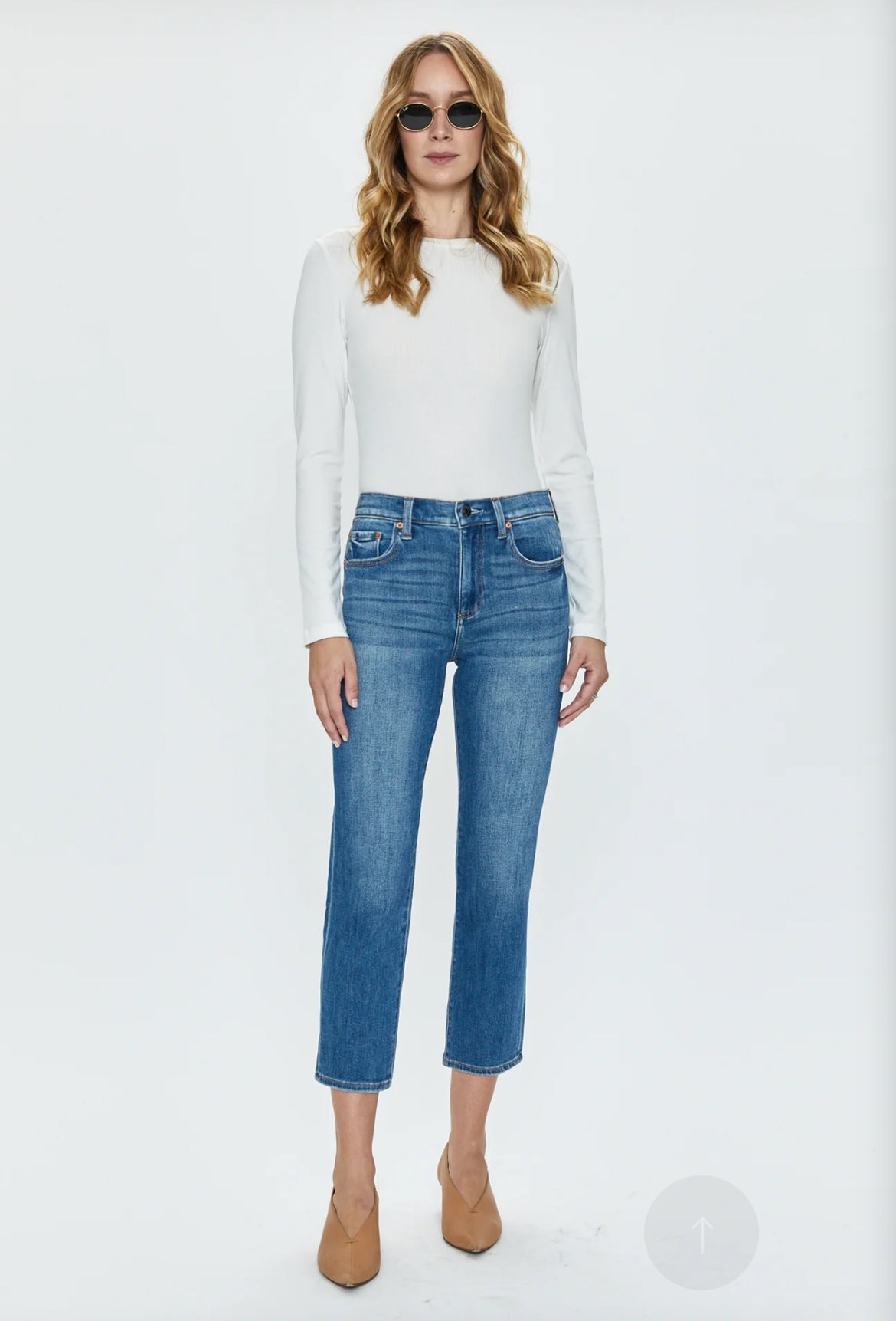 Pistola High Rise Crop Cigarette Jeans