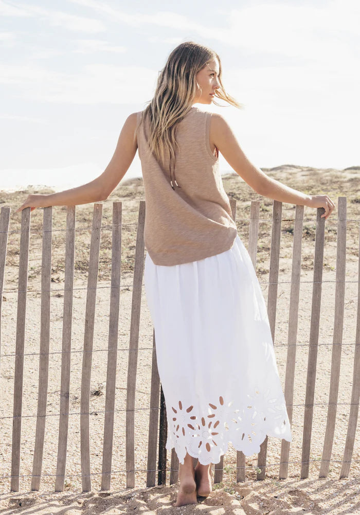 DYLAN G5W2S615 EYELET SMOCK SKIRT