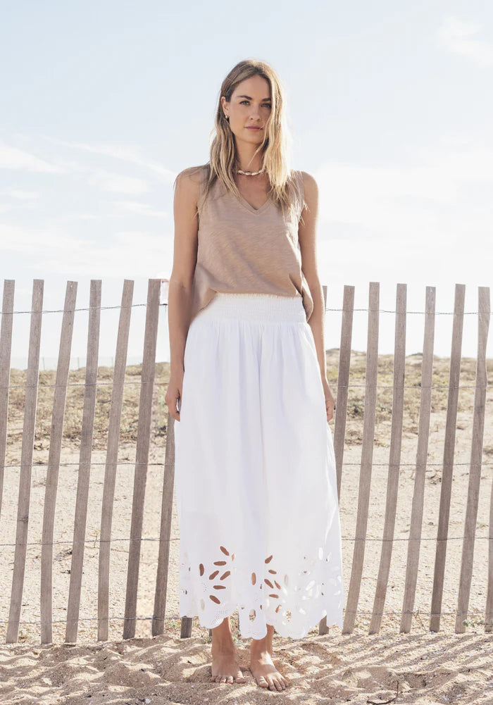 DYLAN G5W2S615 EYELET SMOCK SKIRT