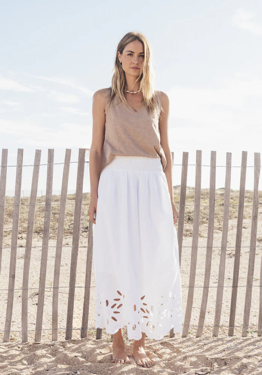 DYLAN G5W2S615 EYELET SMOCK SKIRT