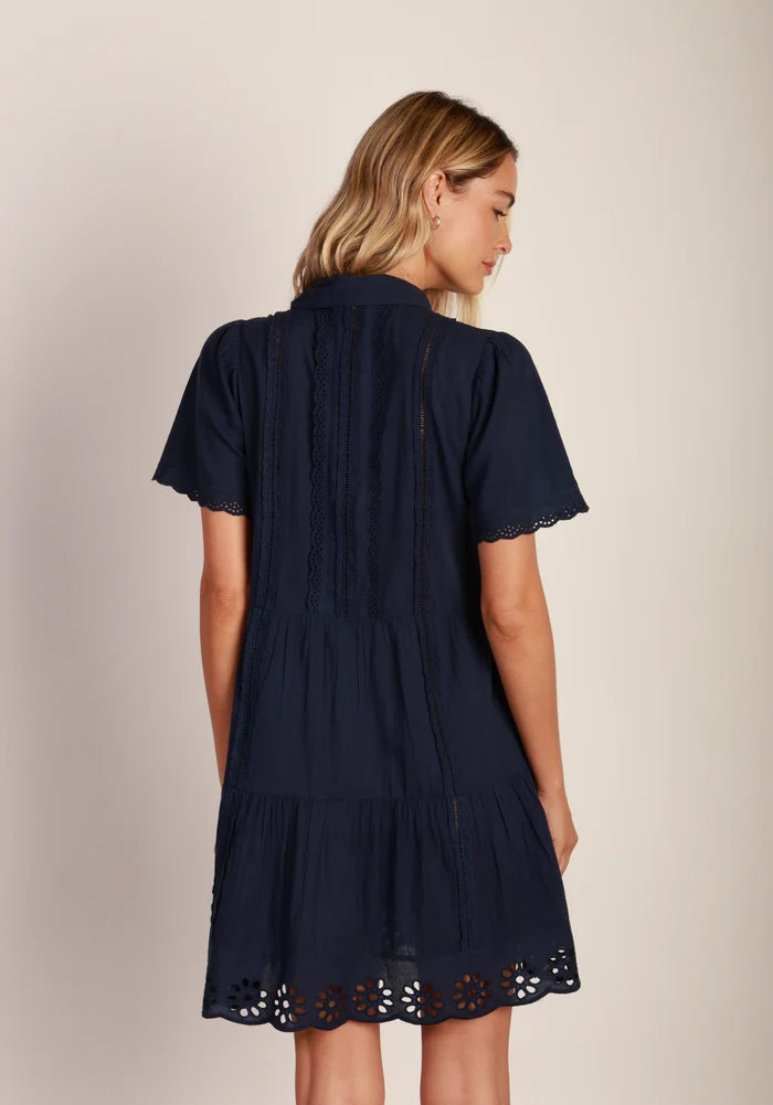 DYLAN MALIA EYELET DRESS