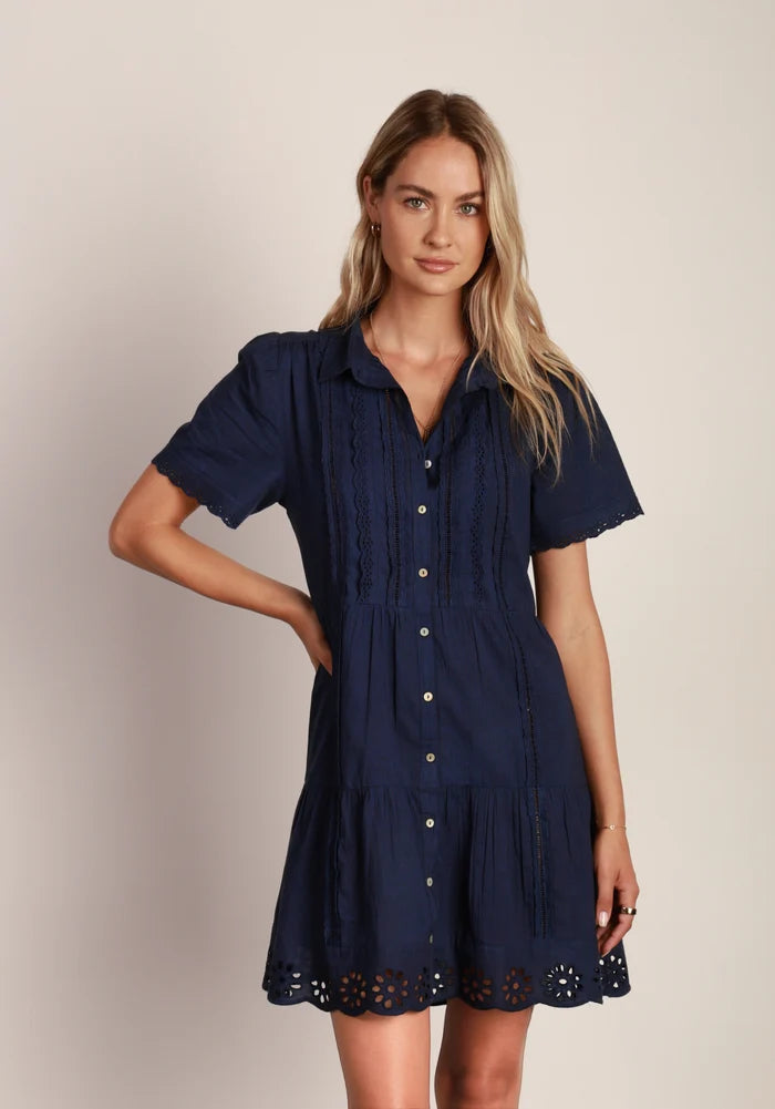 DYLAN MALIA EYELET DRESS