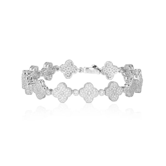 SAHI GRACIE CLOVER TENNIS BRACELET