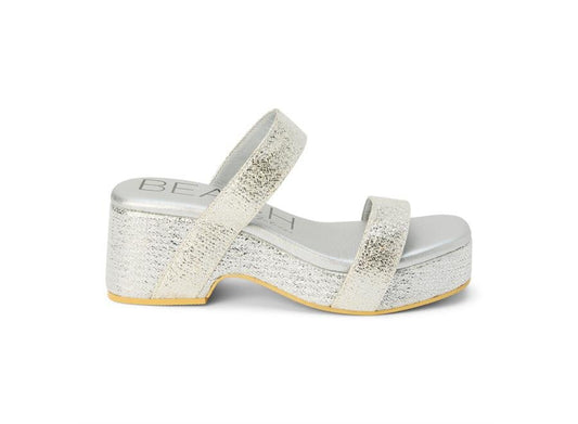 Metallic Two Strap Heel