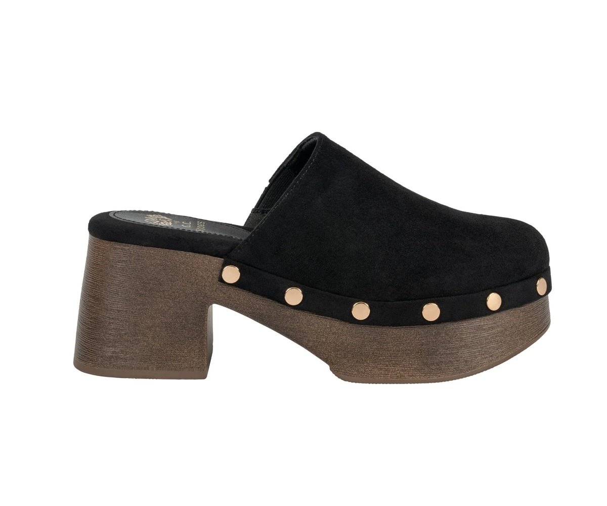 GC INNIS SUEDE CLOG PLATFORM