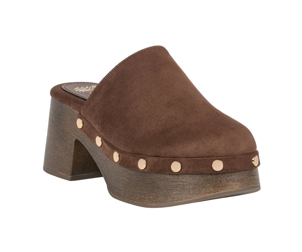 GC INNIS SUEDE CLOG PLATFORM