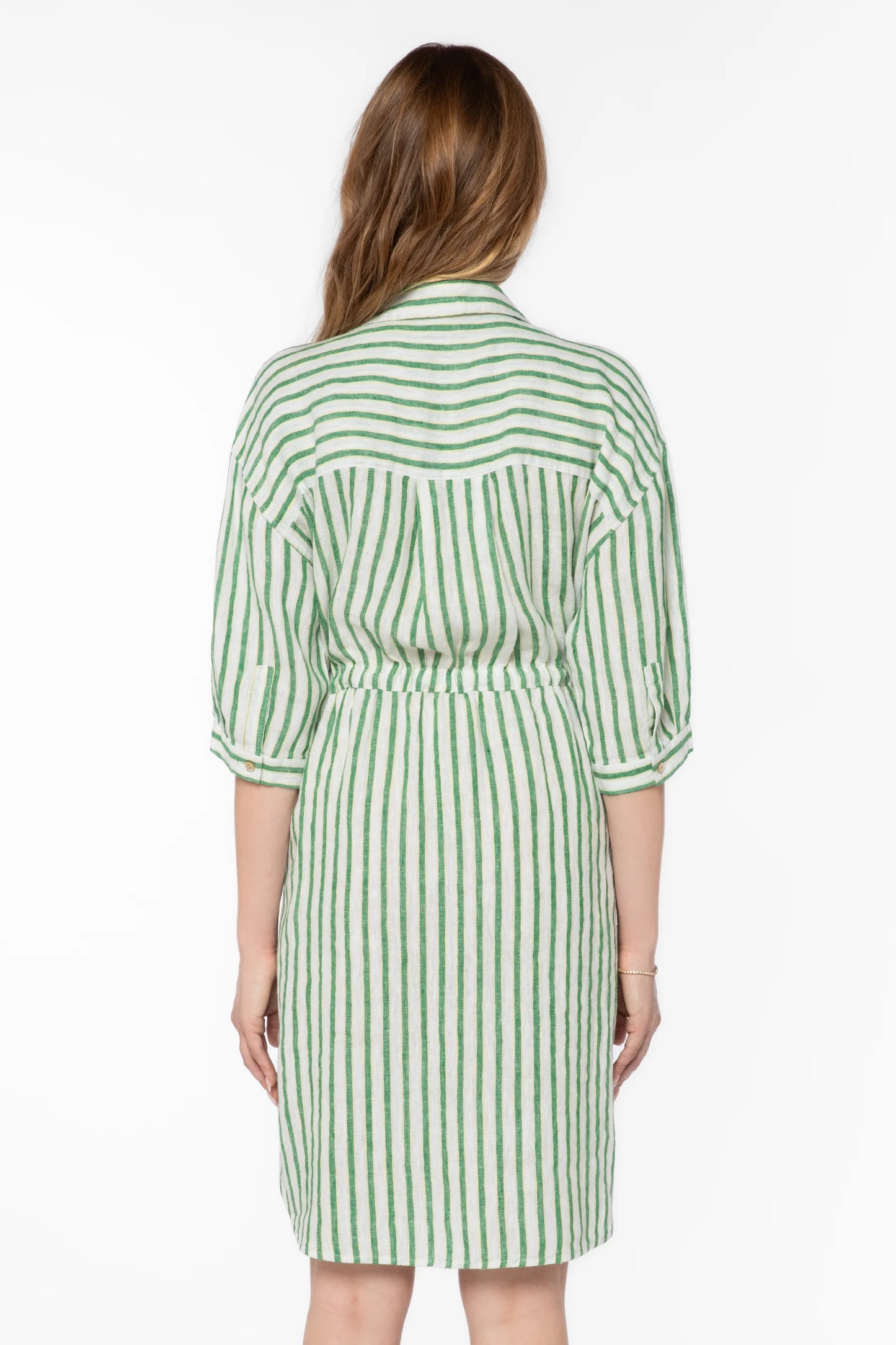 VELV 51359 STRIP SLV DRESS