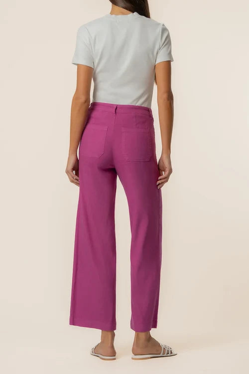 KUT KB44801 LIN WIDE LEG PANT