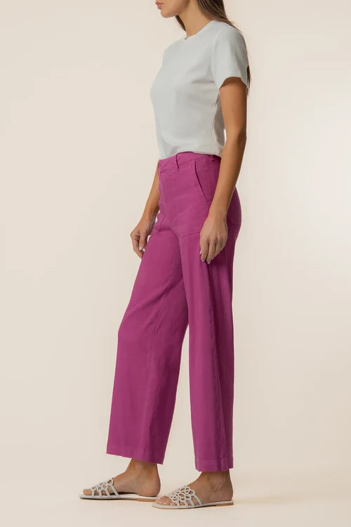 KUT KB44801 LIN WIDE LEG PANT