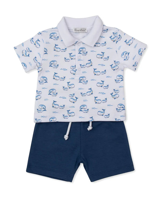 KISSY ASST BERMUDA POLO SET